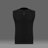 FIREOX Men’s Sleeveless Base Layer Shirt, Black