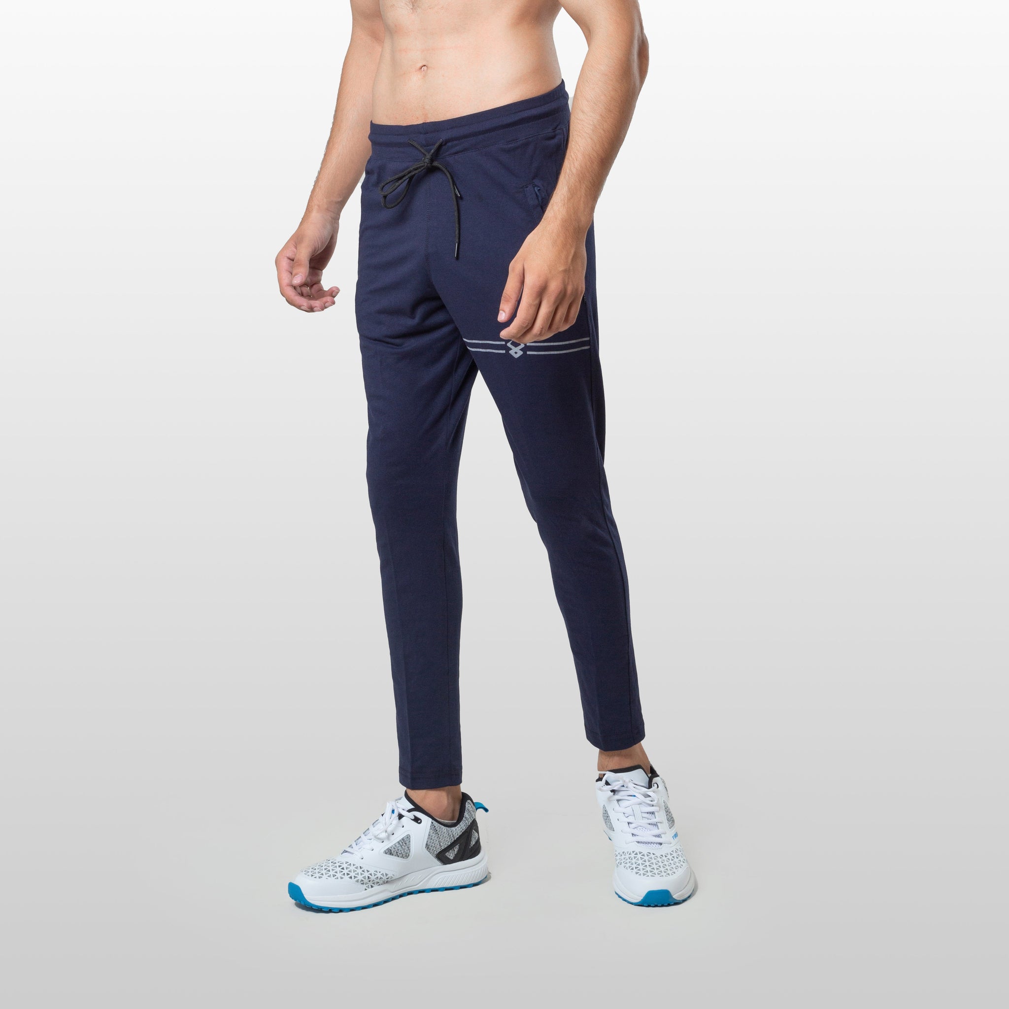 COTTON Activewear Joggers, Navy Blue, 2022