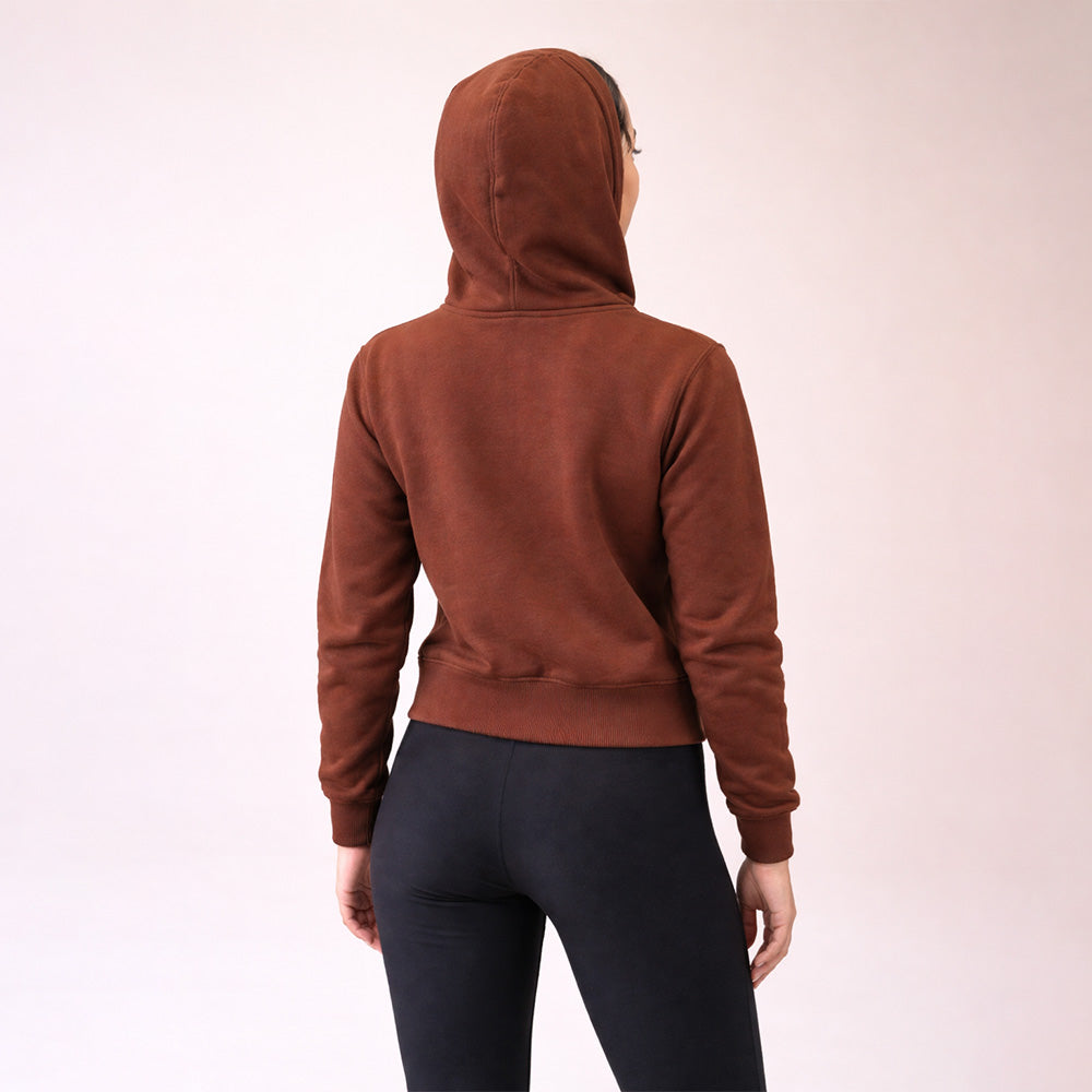 FIREOX Women Zipper Jacket, Brown, 2025