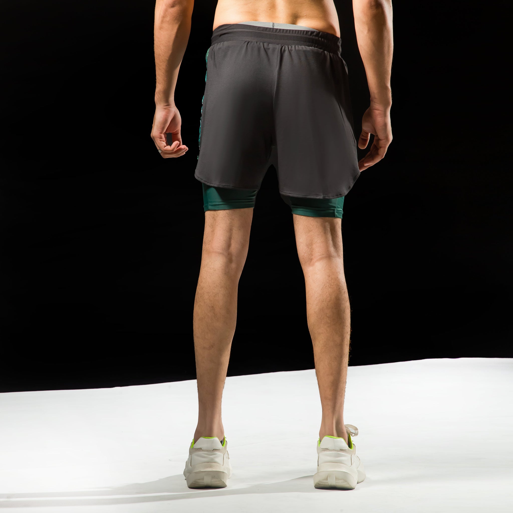 Fireox Unparalleled Actifit Shorts , Black Green