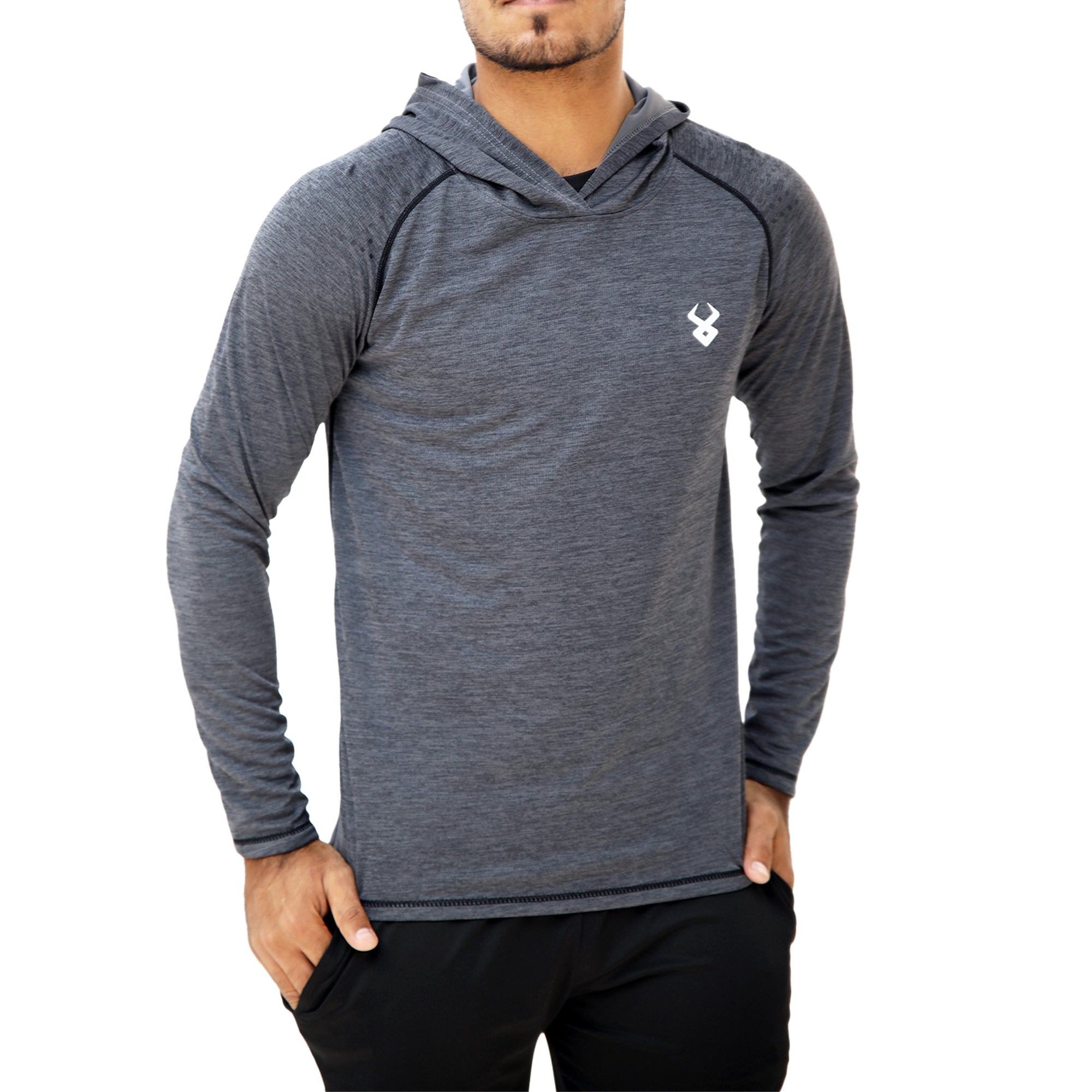 Fireox Pullover Hoodie, Grey