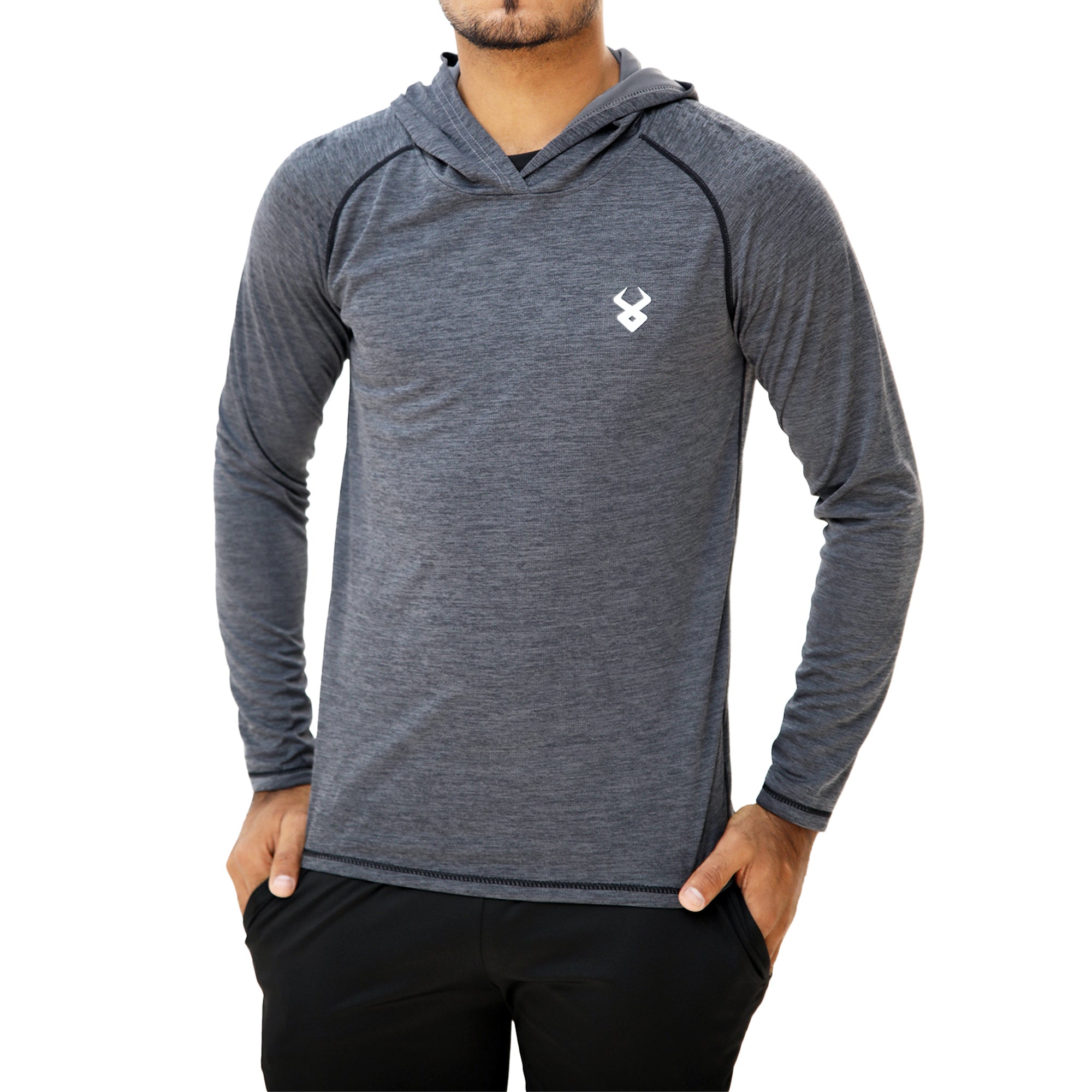 Fireox Pullover Hoodie, Grey