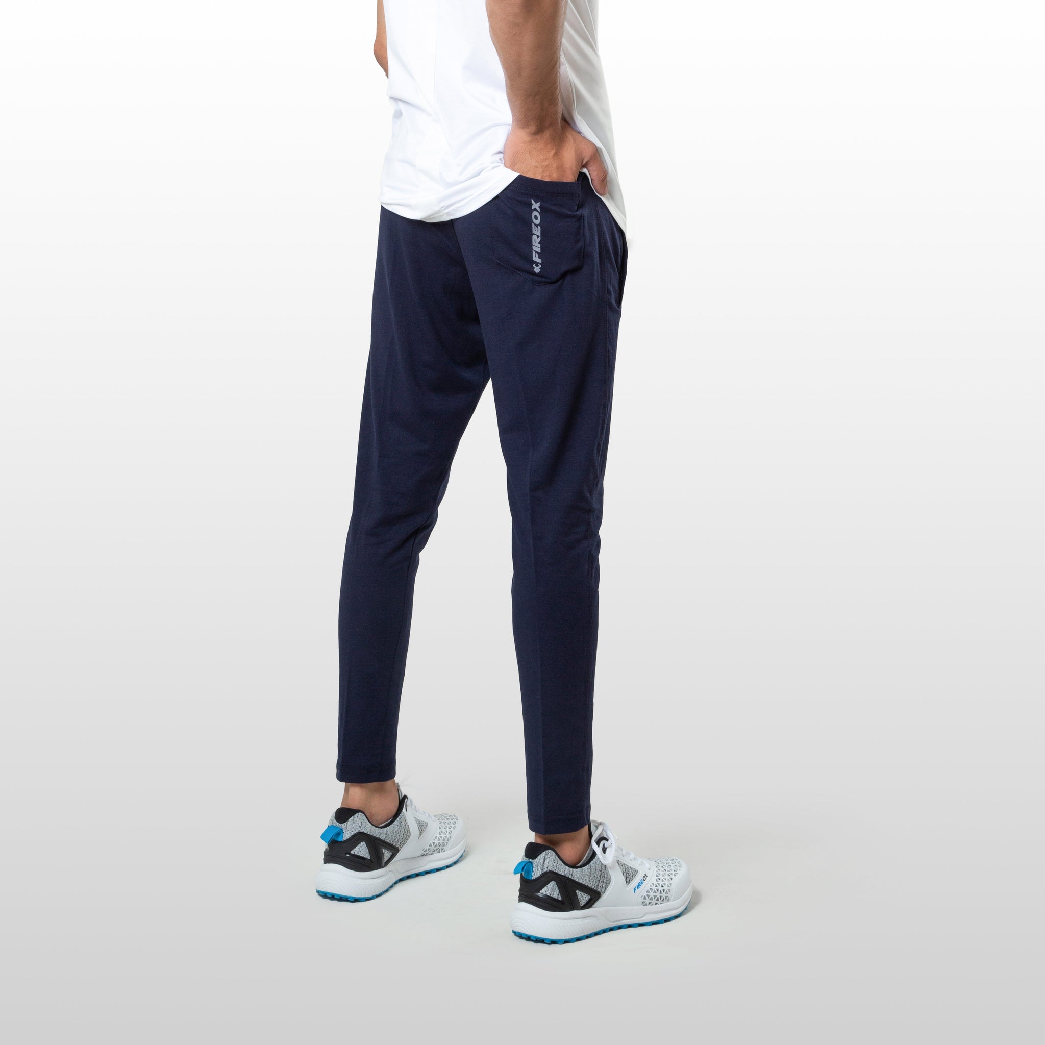 COTTON Activewear Joggers, Navy Blue, 2022