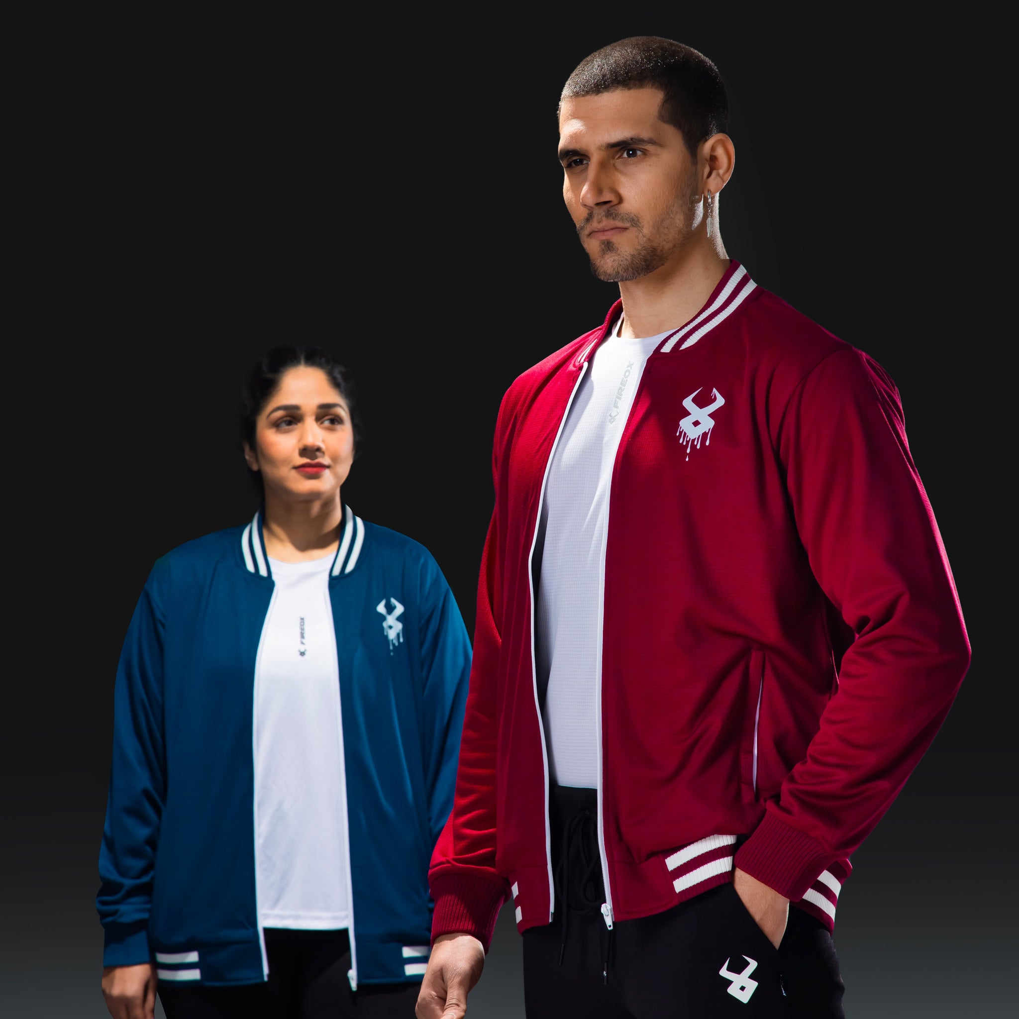 Fireox Baseball Jacket, Maroon, 2024