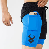 FIREOX Actifit Shorts , Black Blue