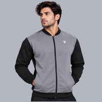 FIREOX MEN Baseball Jacket , Grey, 2026