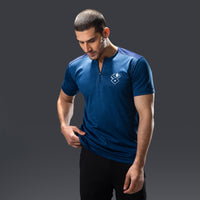 Fireox Activewear T-Shirt, Navy Blue, 2024