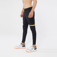 FIREOX Activewear Trouser Black Yellow, Single Stripe, 2023