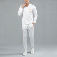 FIREOX Cricket Kit Full Sleeve, White, Orange, D2