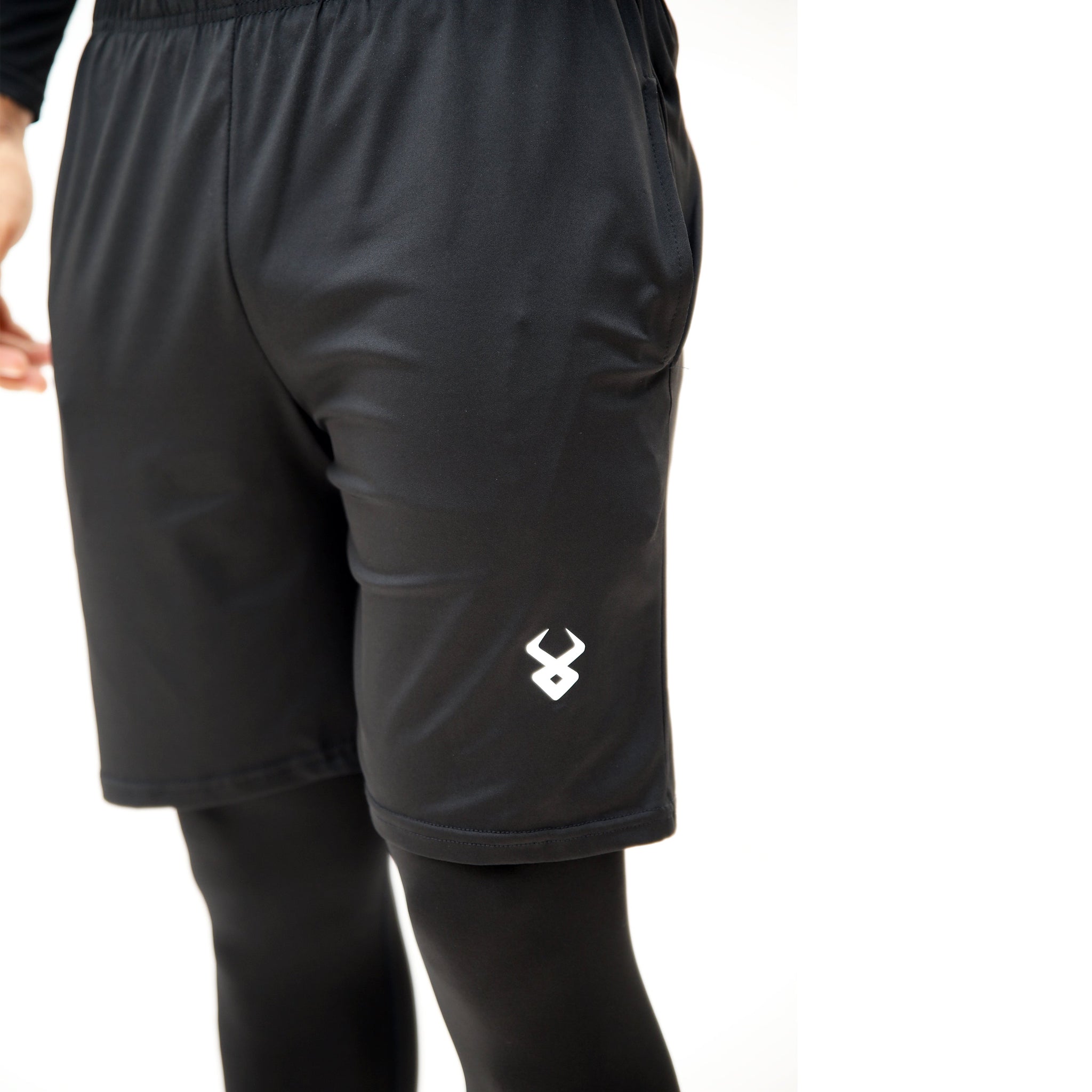 Fireox Mens Compression Shorts & Leggings, Black