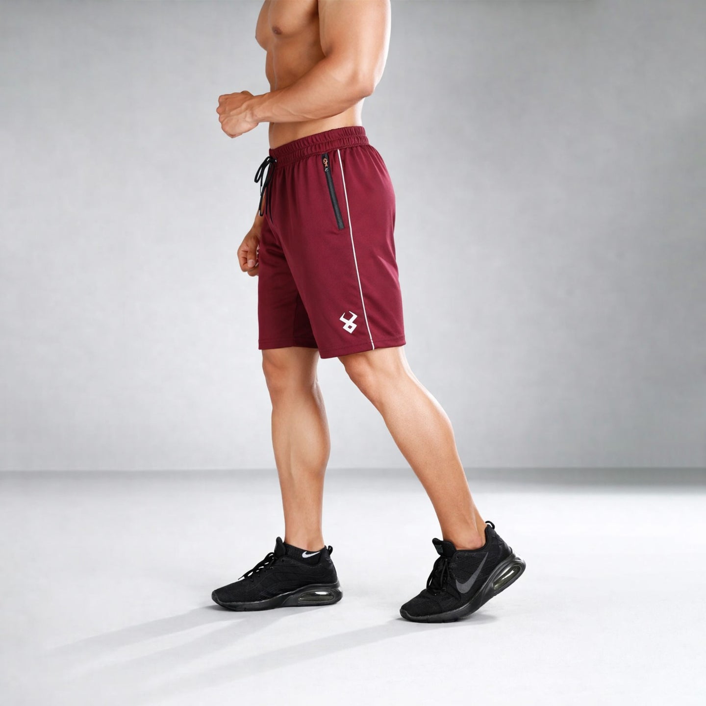 Fireox Actifit Shorts, Maroon, 2026