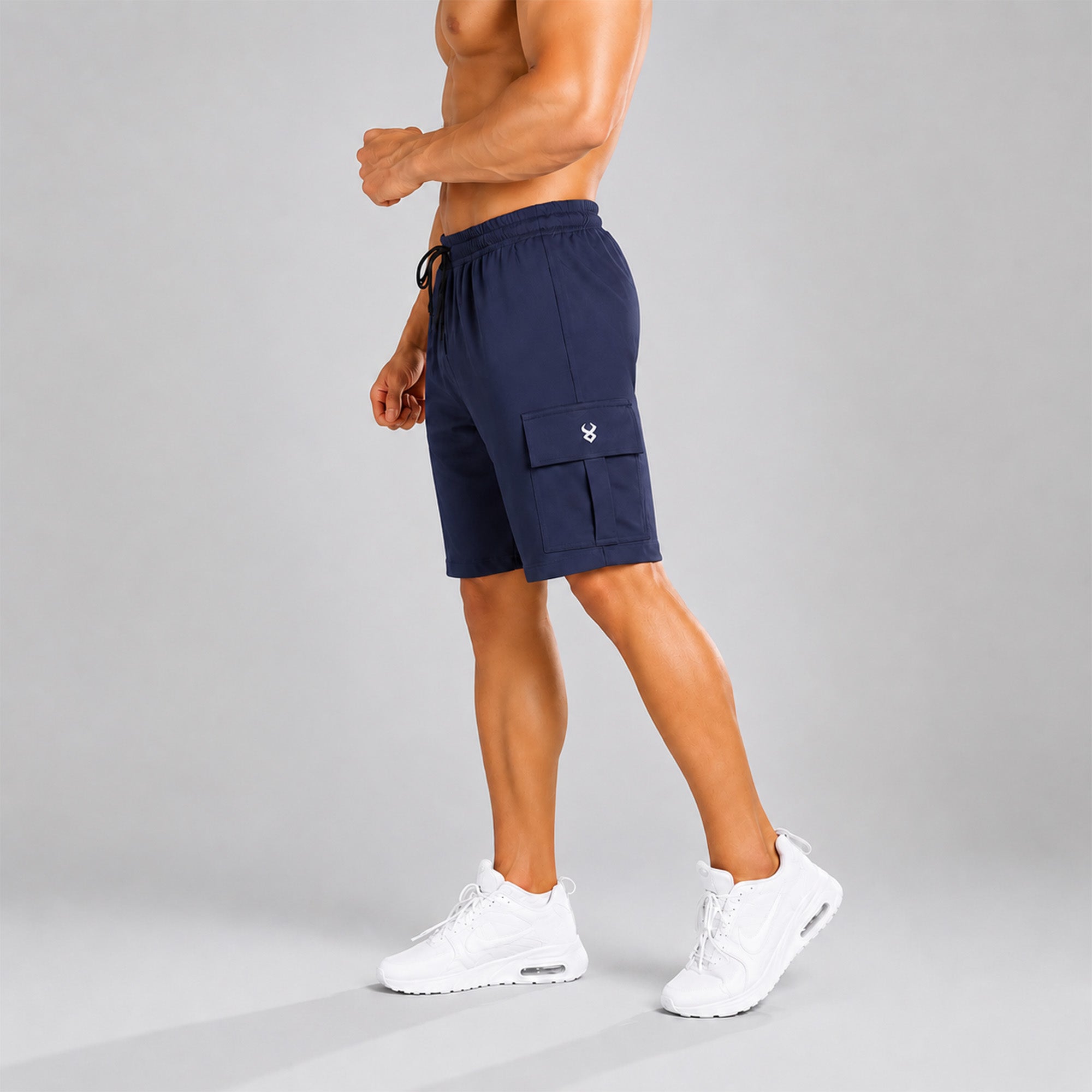 Fireox Cargo Shorts, Navy Blue, 2026