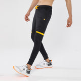 FIREOX Activewear Trouser Black Yellow, Single Stripe, 2023