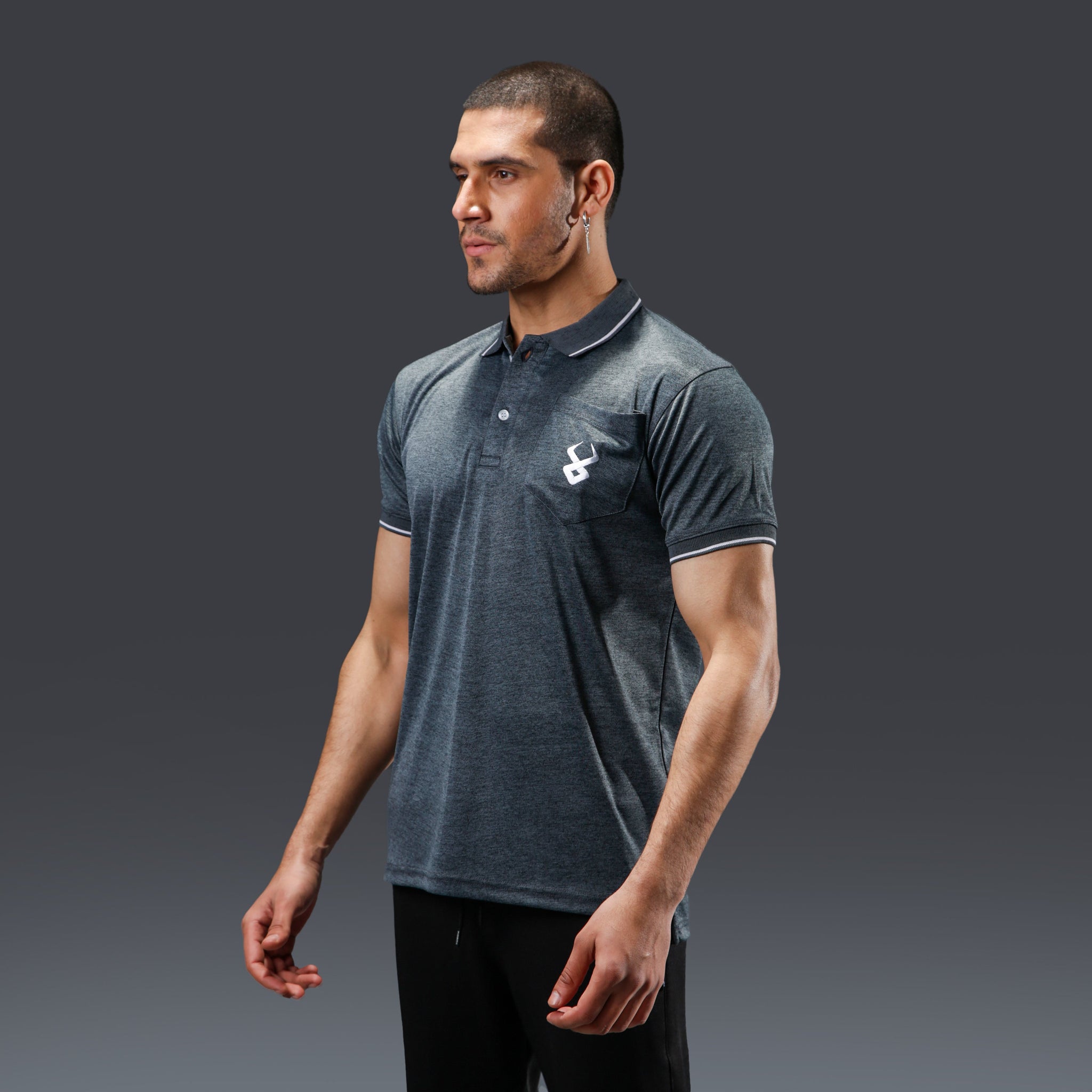 Fireox Activewear Polo, Dark Grey, 2024