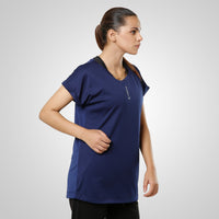 Fireox Hybrid Women T-Shirt, Navy Blue, 2023