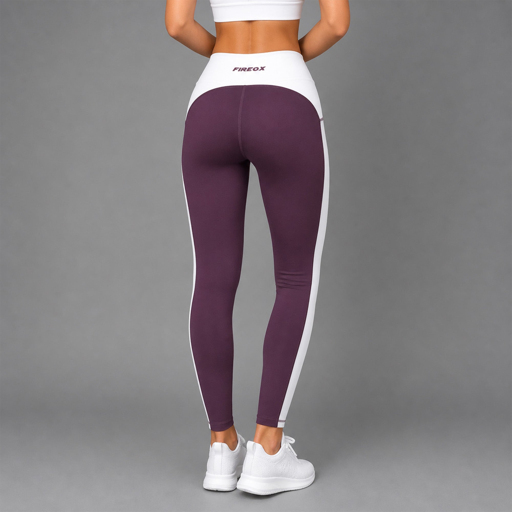 Fireox Activewear Leggings, Pulm White