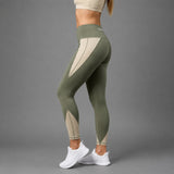 Fireox Activewear Leggings, Green Beige