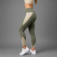 Fireox Activewear Leggings, Green Beige