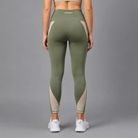 Fireox Activewear Leggings, Green Beige