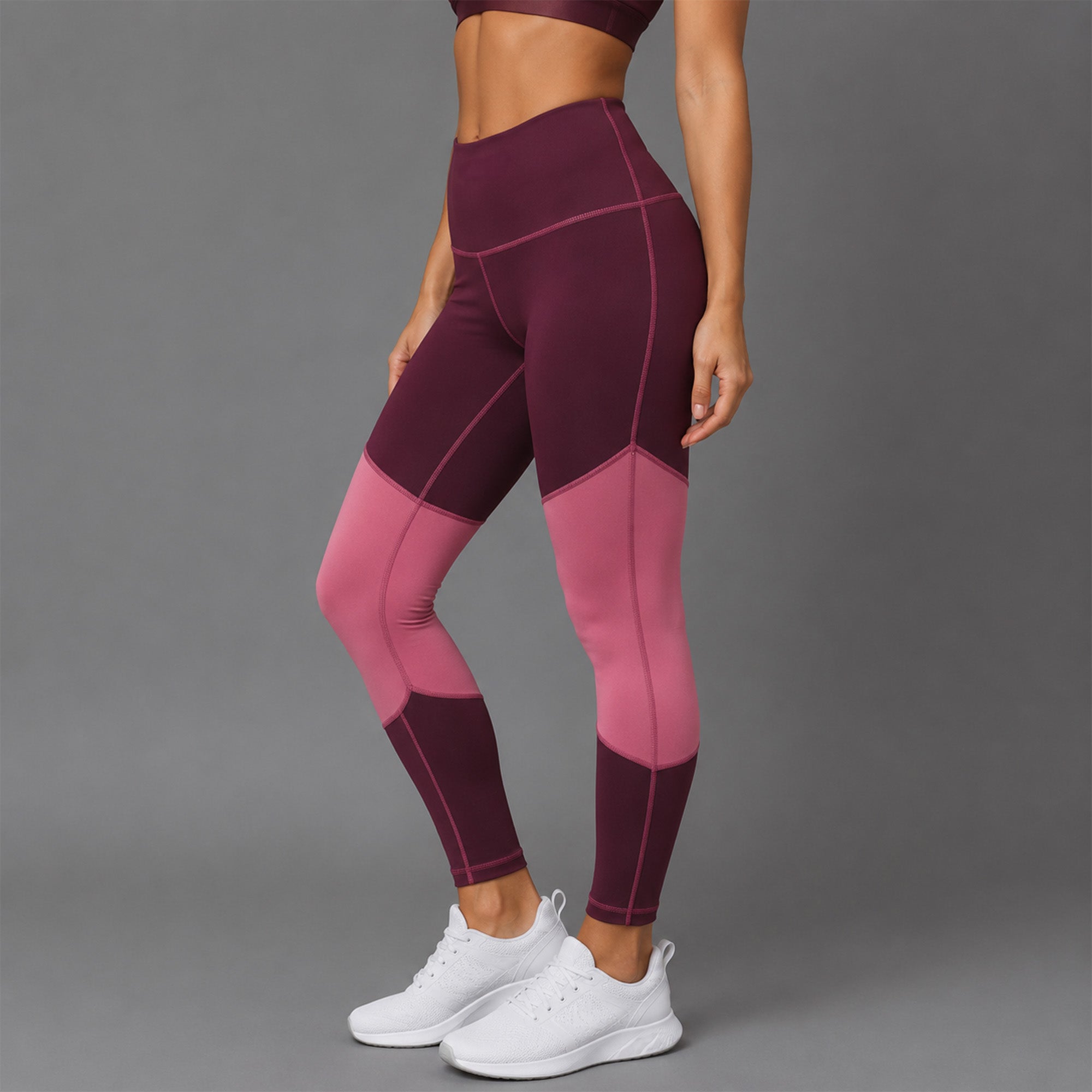 Fireox Activewear Leggings, Plum Pink