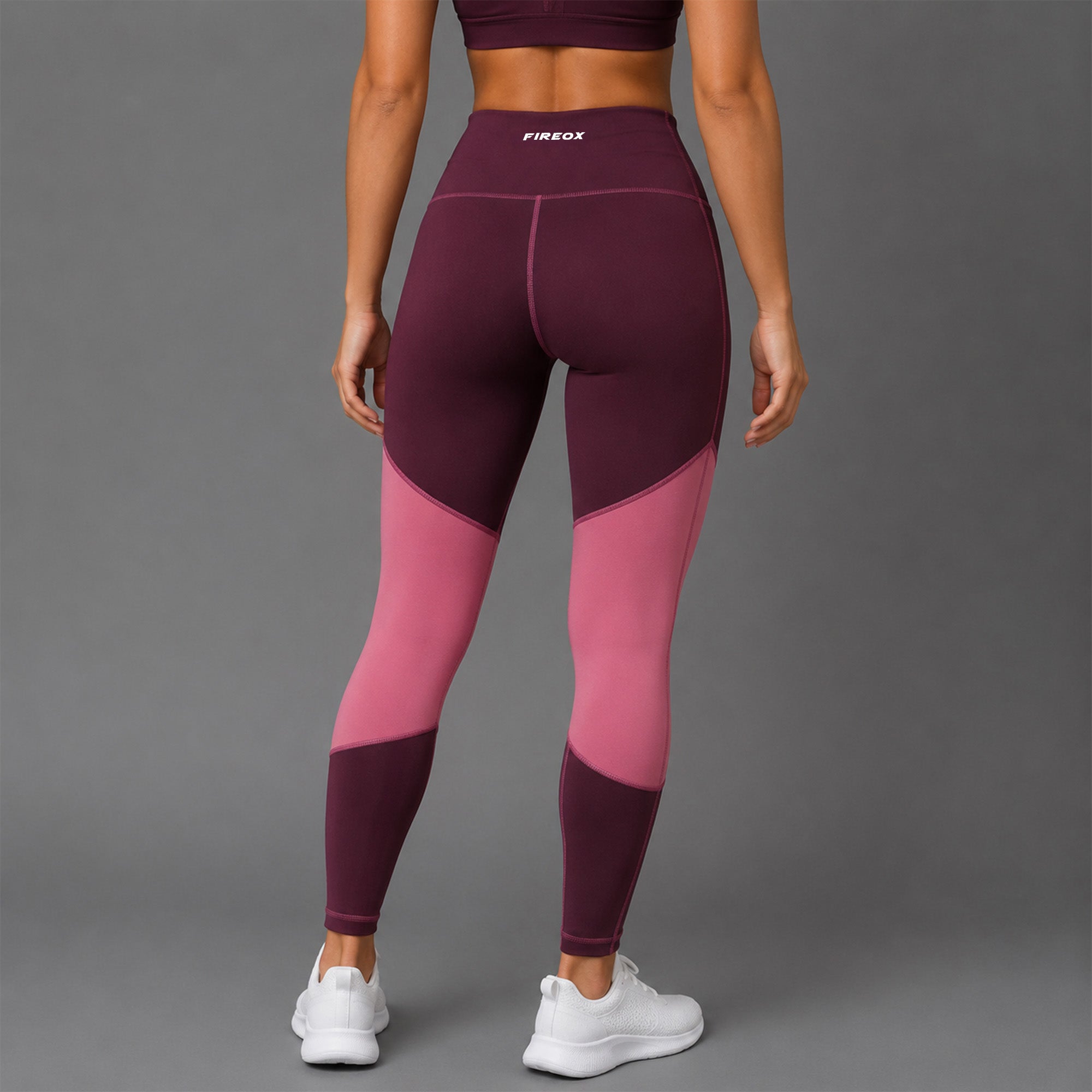 Fireox Activewear Leggings, Plum Pink