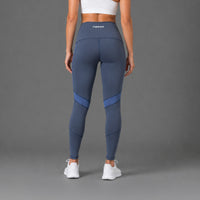 Fireox Activewear Leggings, Grey Navy