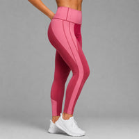 Fireox Activewear Leggings, Maroon Pink