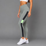 Fireox Activewear Leggings, Green Black