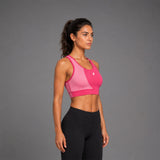 Fireox Sports Bra, Maroon Pink
