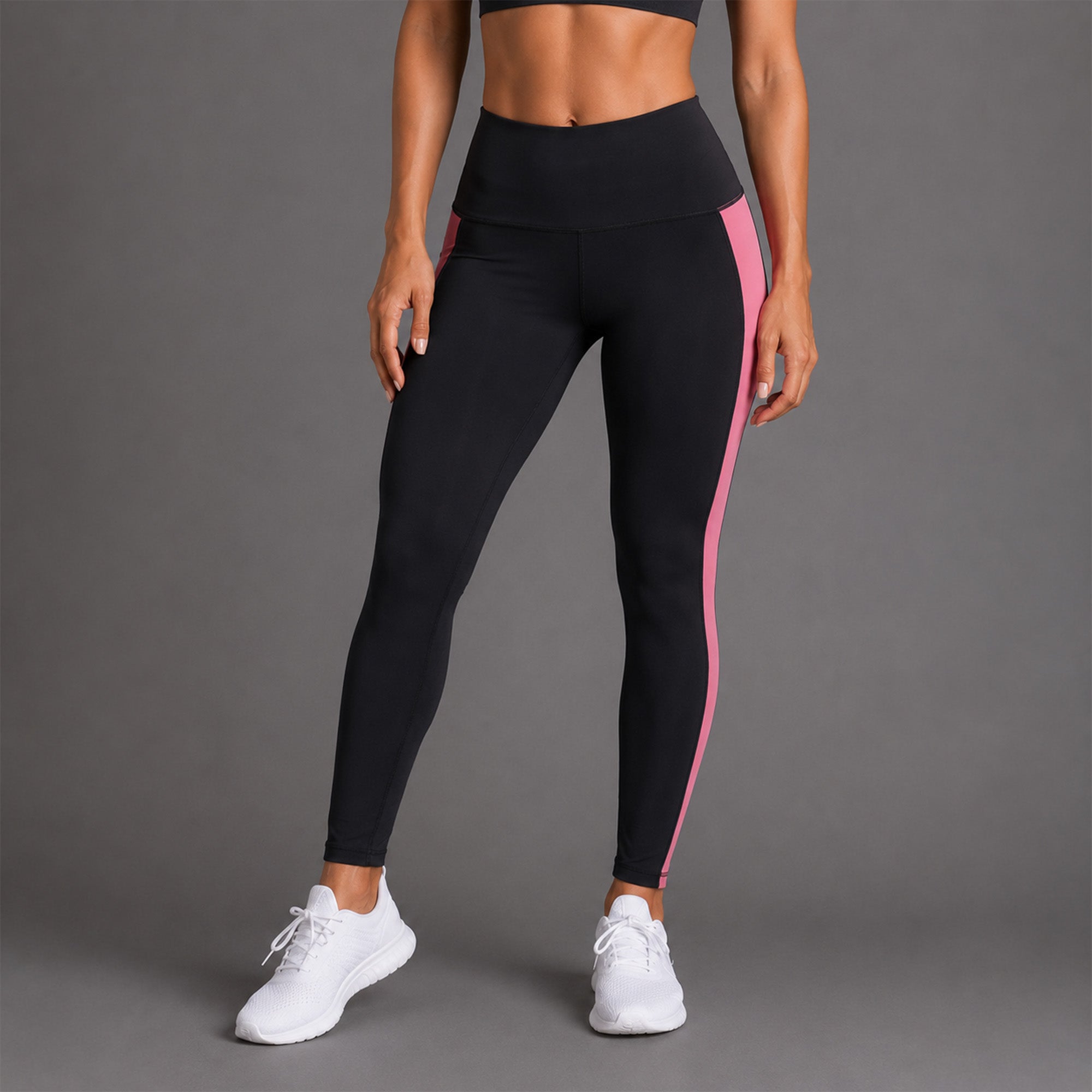 Fireox Activewear Leggings, Black Pink