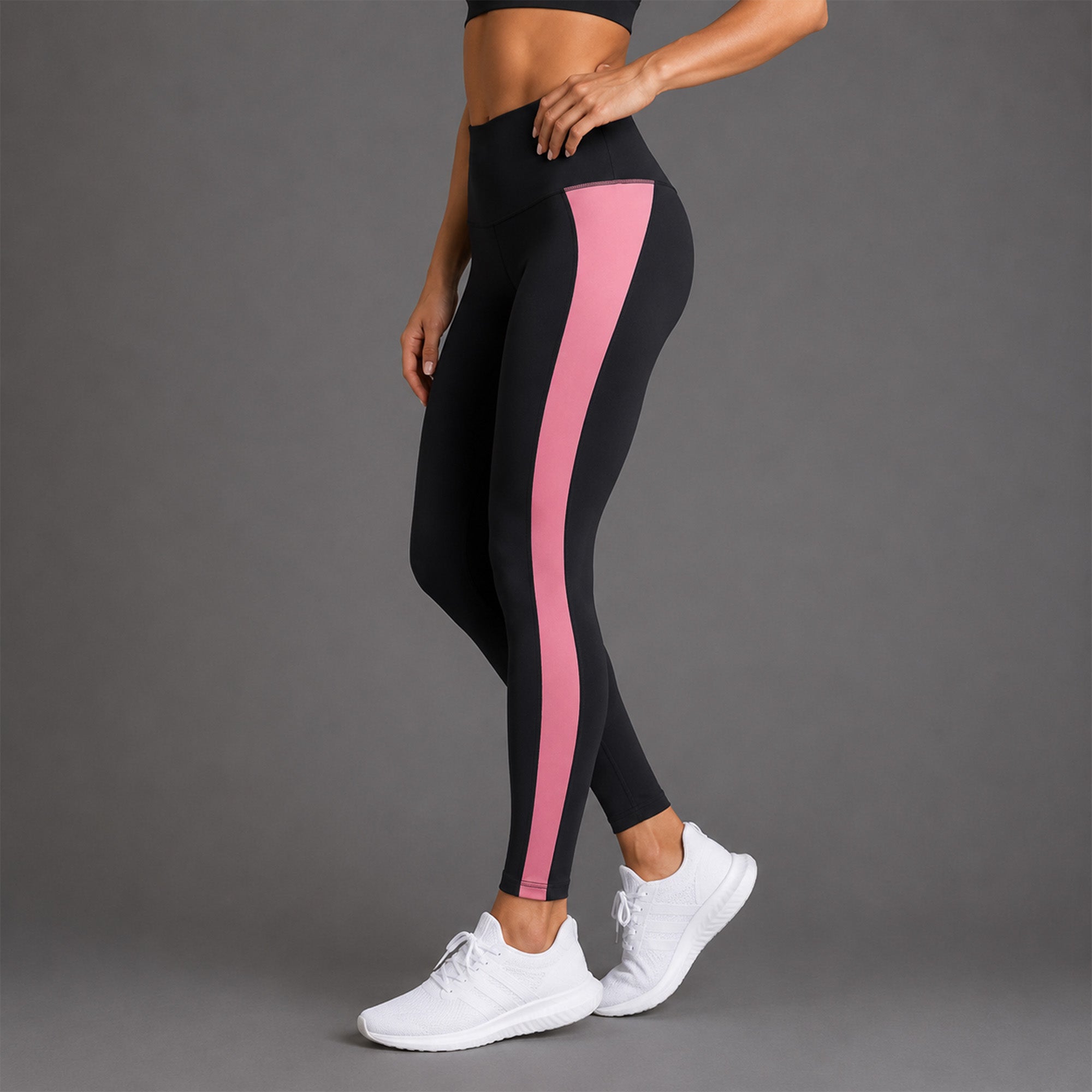 Fireox Activewear Leggings, Black Pink
