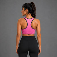 Fireox Sports Bra, Black Pink
