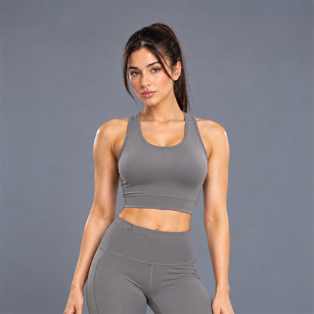 Fireox Sports Bra, Charcoal-1, 2026