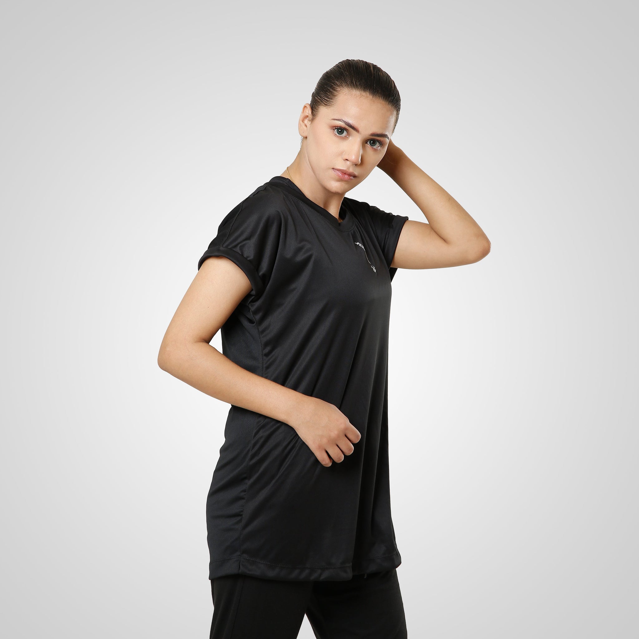 Fireox Hybrid Women T-Shirt, Black, 2023