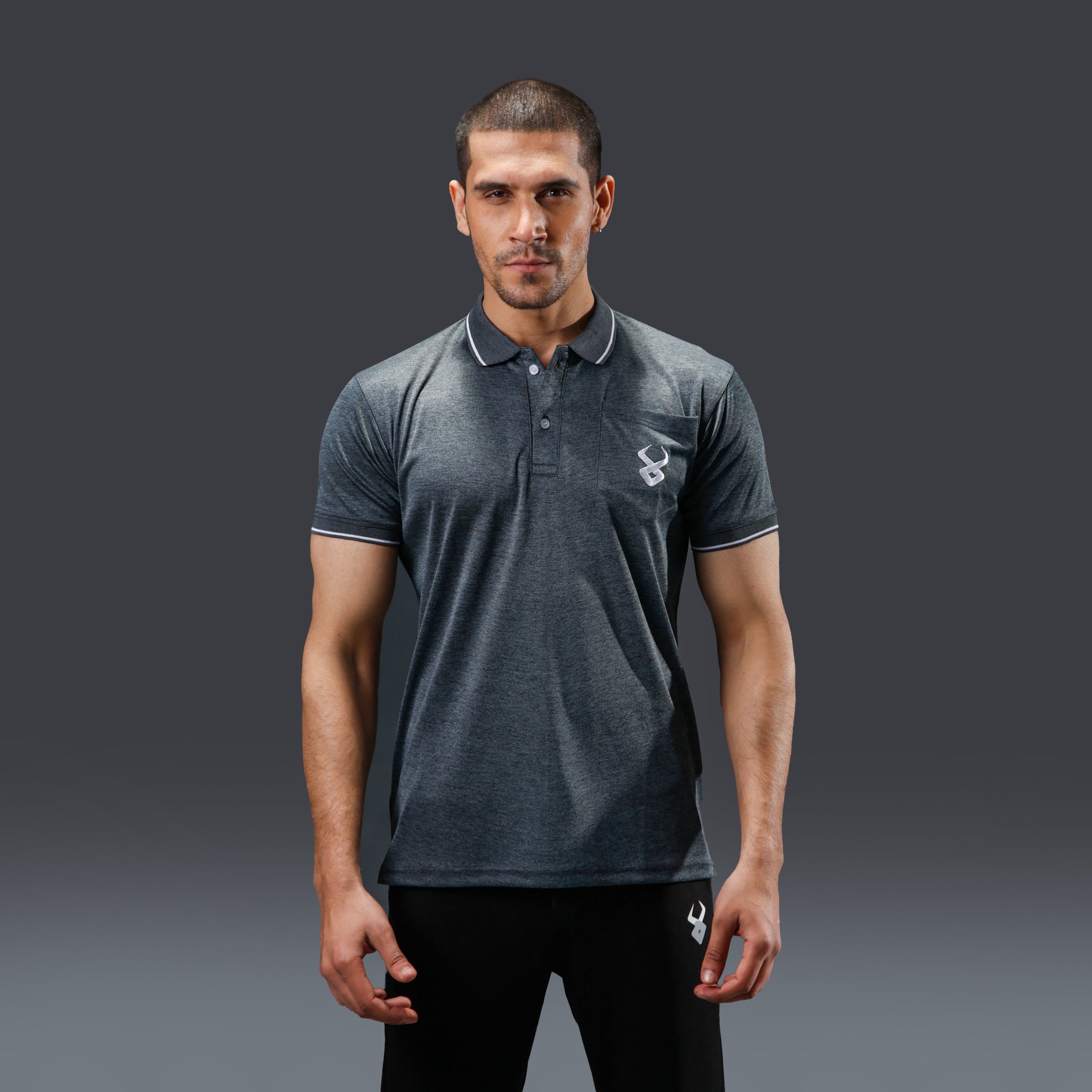 Fireox Activewear Polo, Dark Grey, 2024