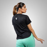 FIREOX Actifit Women T-Shirt, Black, D2, 2022