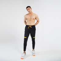 FIREOX Activewear Trouser Black Yellow, Single Stripe, 2023