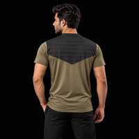 FIREOX Men’s zip-up T-shirt, Olive Green, 2026