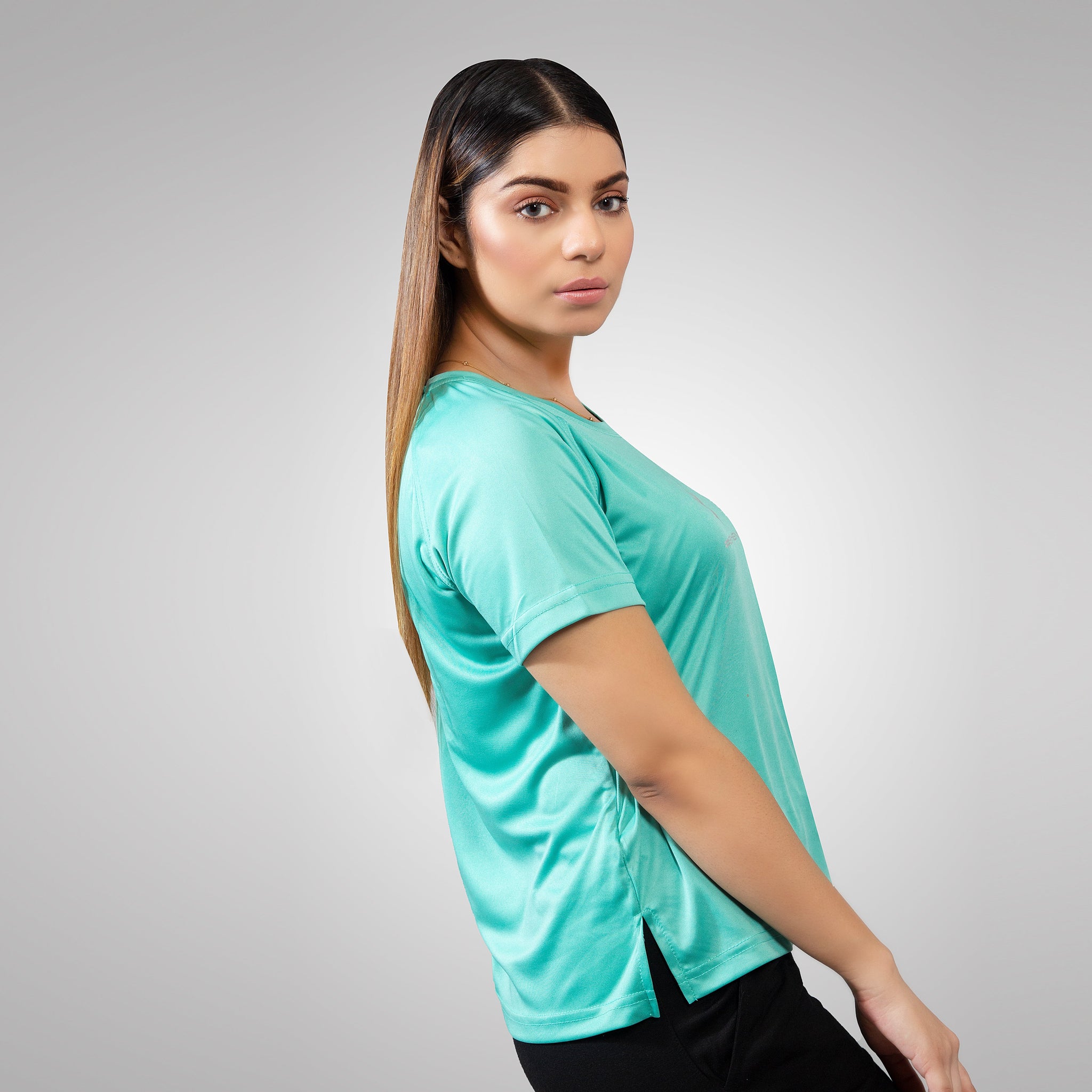 FIREOX Actifit Women T-Shirt, Turquoise, 2022,