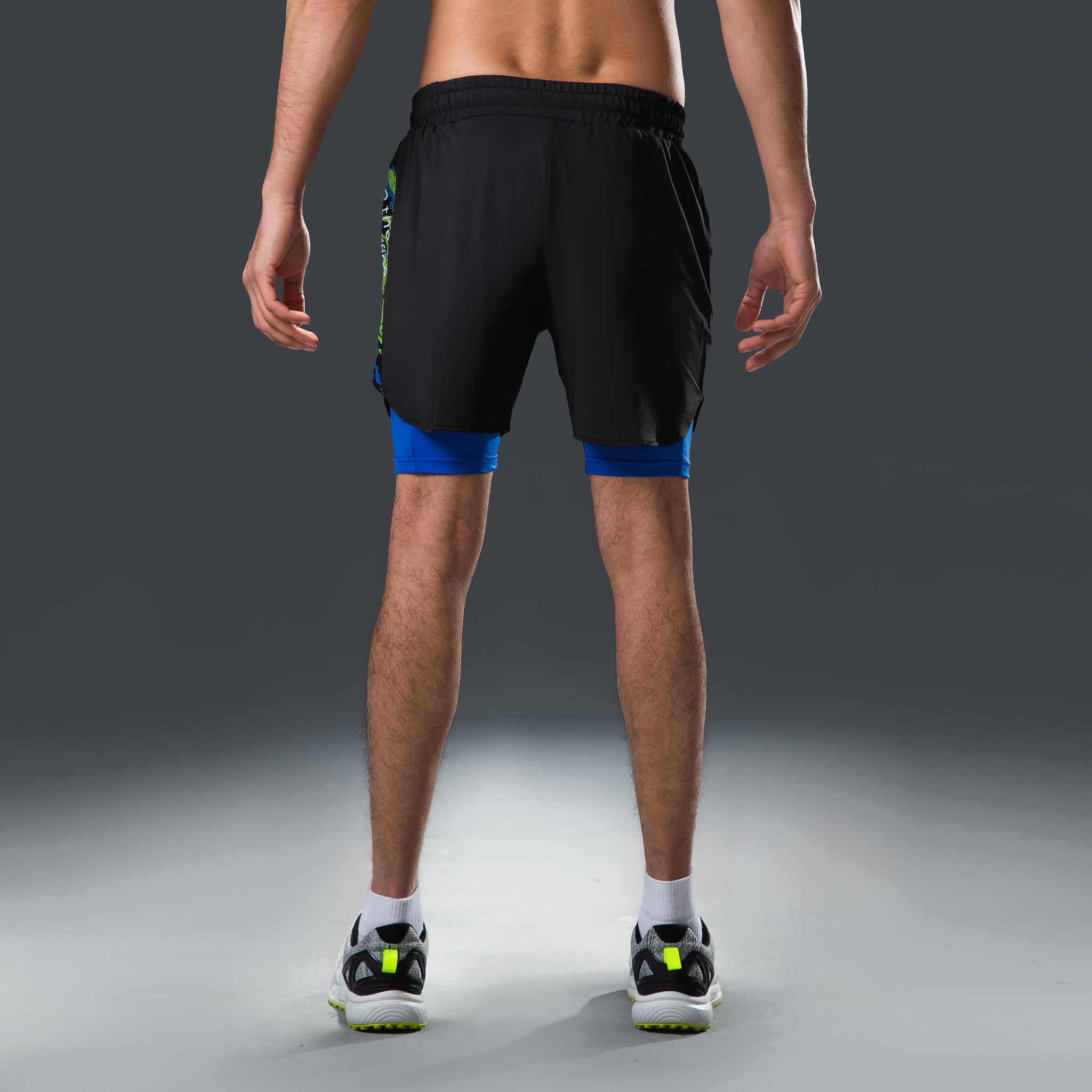 FIREOX ACTIFIT SHORTS, BLACK BLUE, D2, 2024