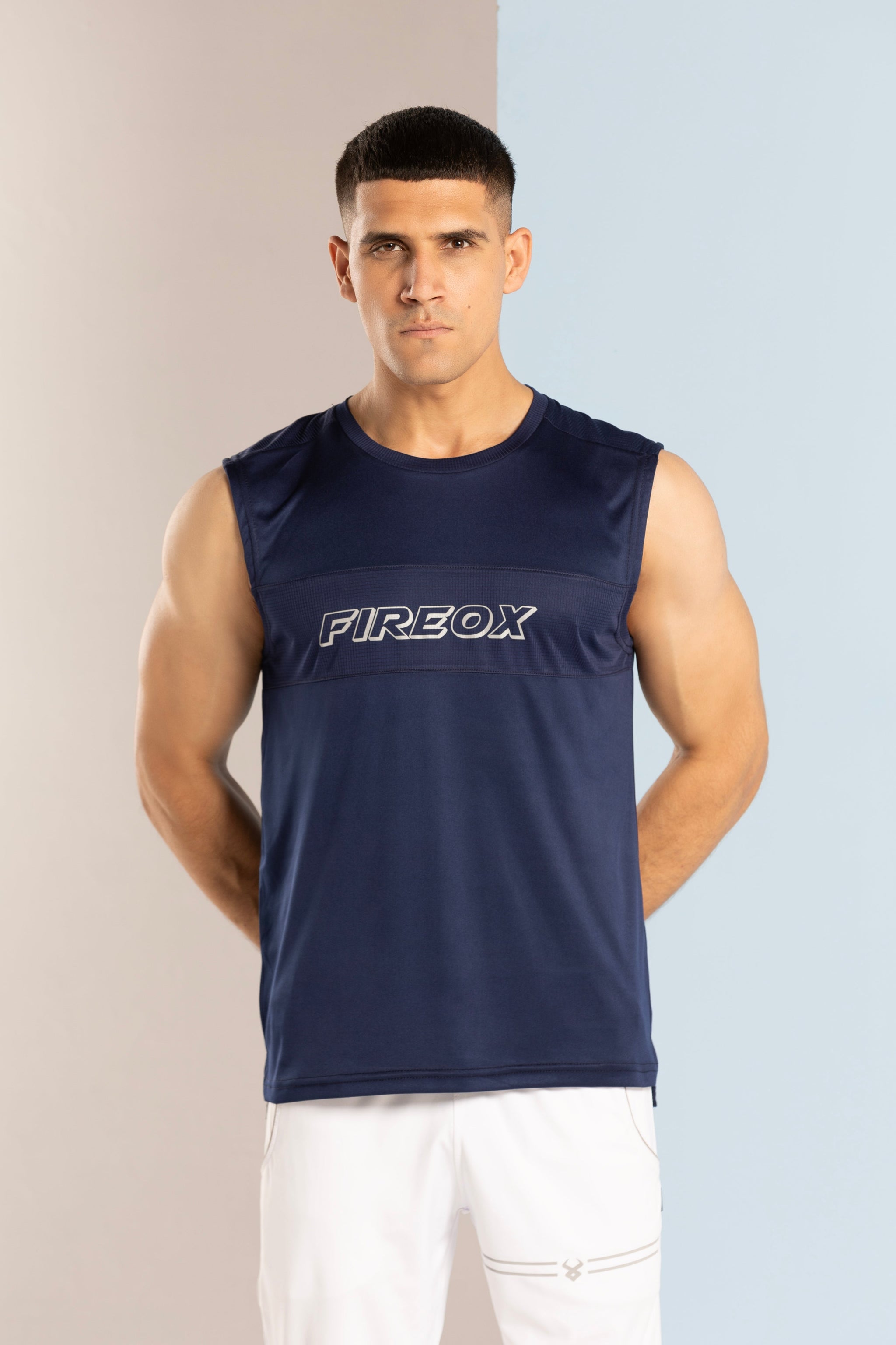 FIREOX ACTIFIT TRAINING TANK TOP, NAVY BLUE, 2023