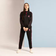 FIREOX WOMEN TRACKSUIT, BLACK PINK, 2024