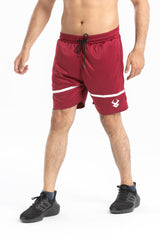 FIREOX Urbifit Shorts, Maroon White Strip, 2023