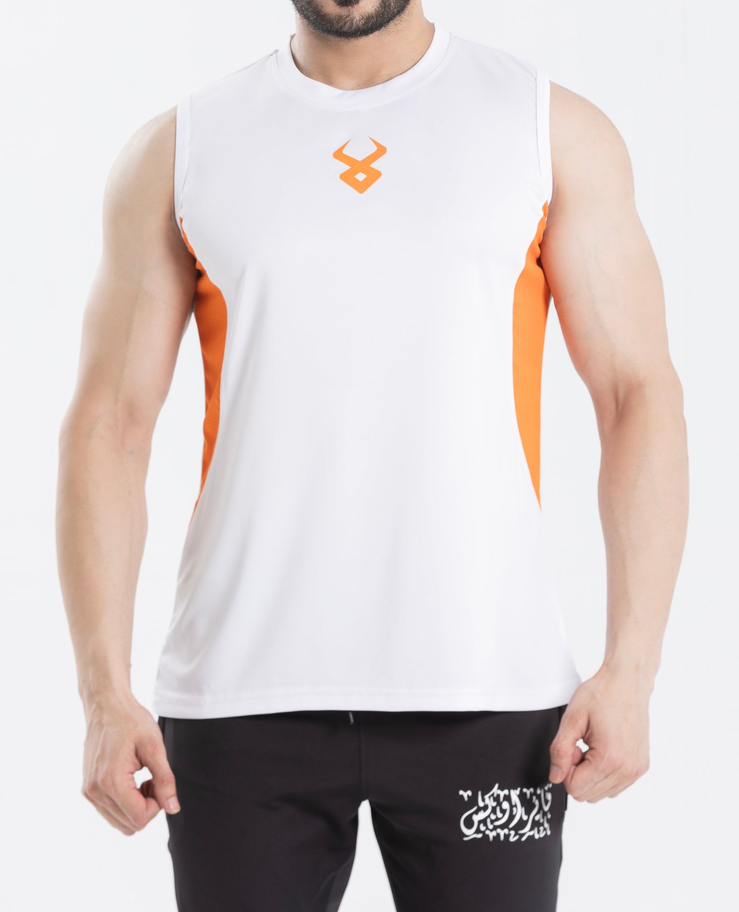 FIREOX Actifit Training Tank Top, White Orange, 2023