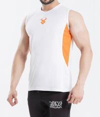 FIREOX Actifit Training Tank Top, White Orange, 2023