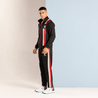 FIREOX Activewear Tracksuit, Black Red Grey, 2024