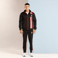 FIREOX Activewear Tracksuit, Black Red Grey, 2024