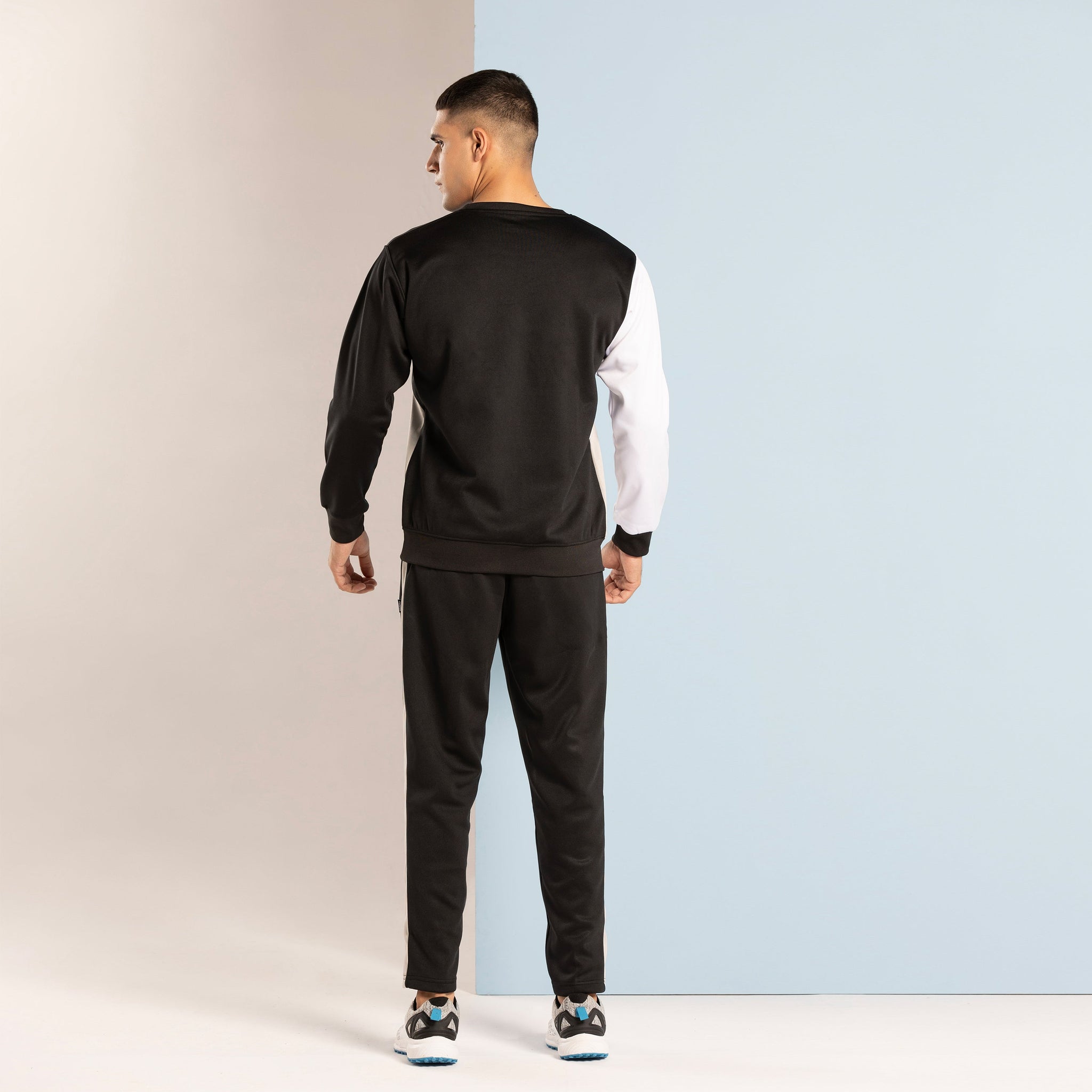 FIREOX Sweat Tracksuit, Black White Grey, 2024