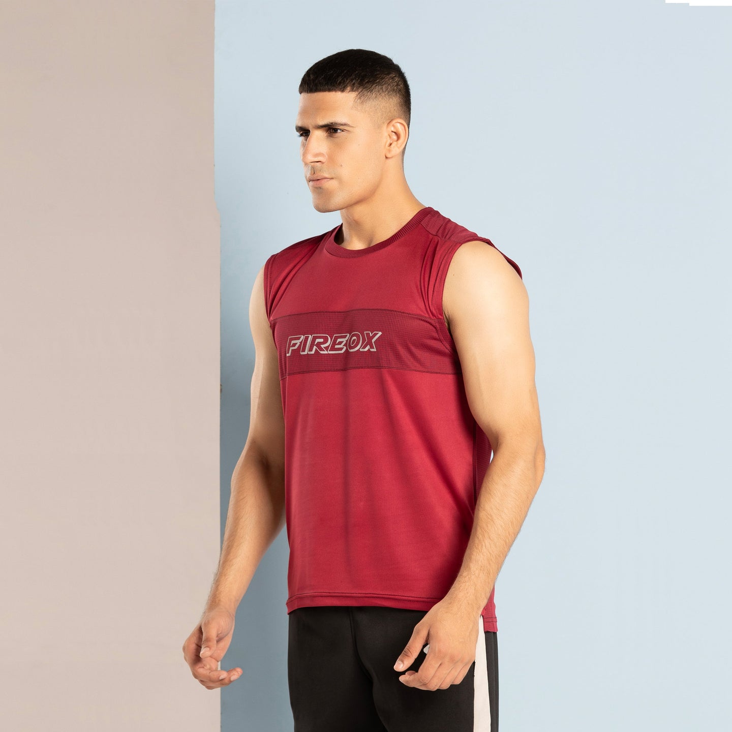 FIREOX ACTIFIT TRAINING TANK TOP, MAROON, 2023