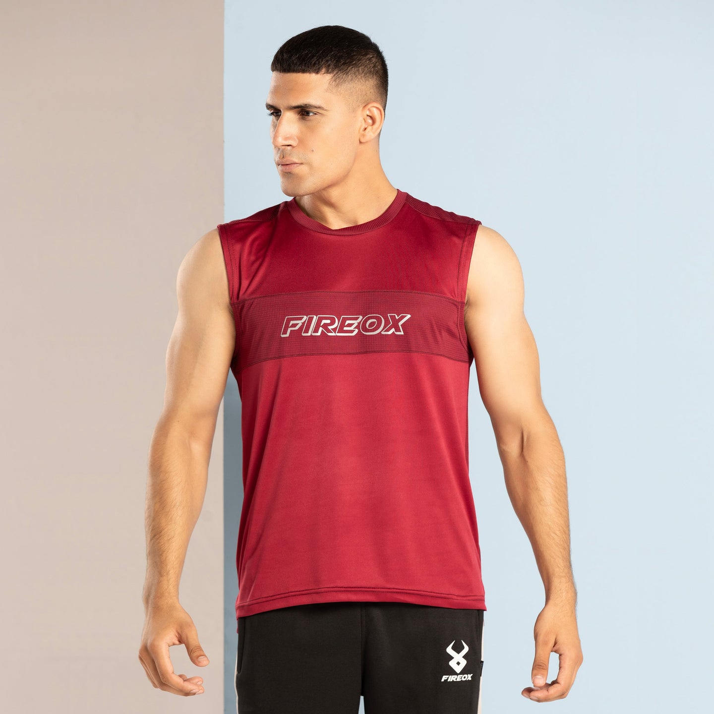 FIREOX ACTIFIT TRAINING TANK TOP, MAROON, 2023